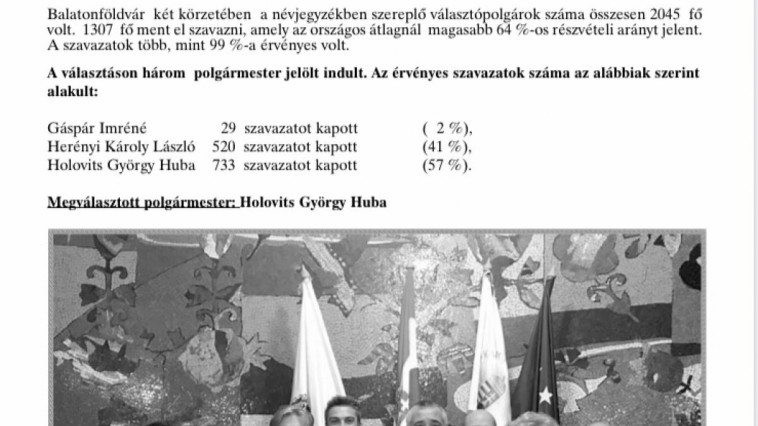 Balatonföldvári Önkormányzati Hírlevél
