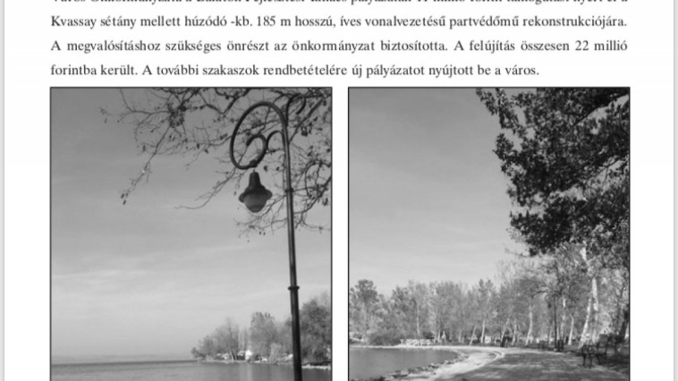 Balatonföldvári Önkormányzati Hírlevél