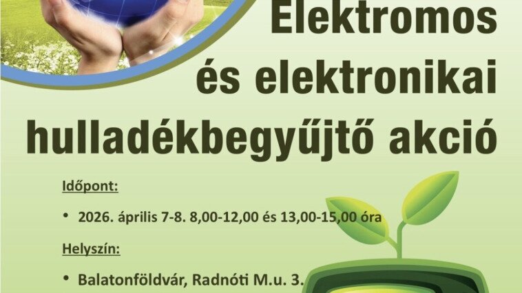 Elektromos és elektronikai hulladékbegyűjtő akció