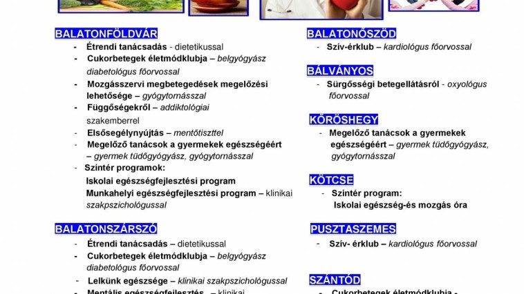 Mozgásprogramok Októbertől