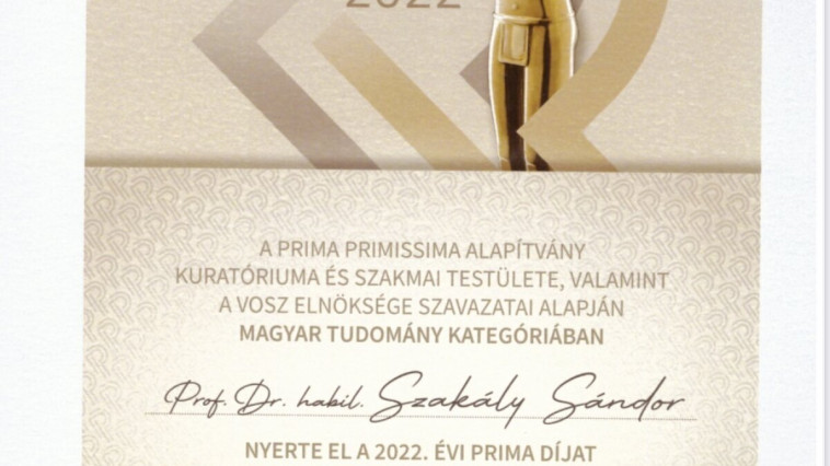 PRIMA  2022-GRATULÁLUNK