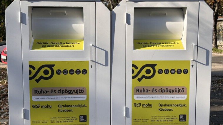 TEGYÜK A TEXTÍLIÁKAT RUHAGYŰJTŐ KONTÉNERBE!