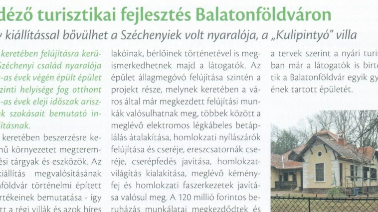 Városunk a Balatoni Futár tudósításában